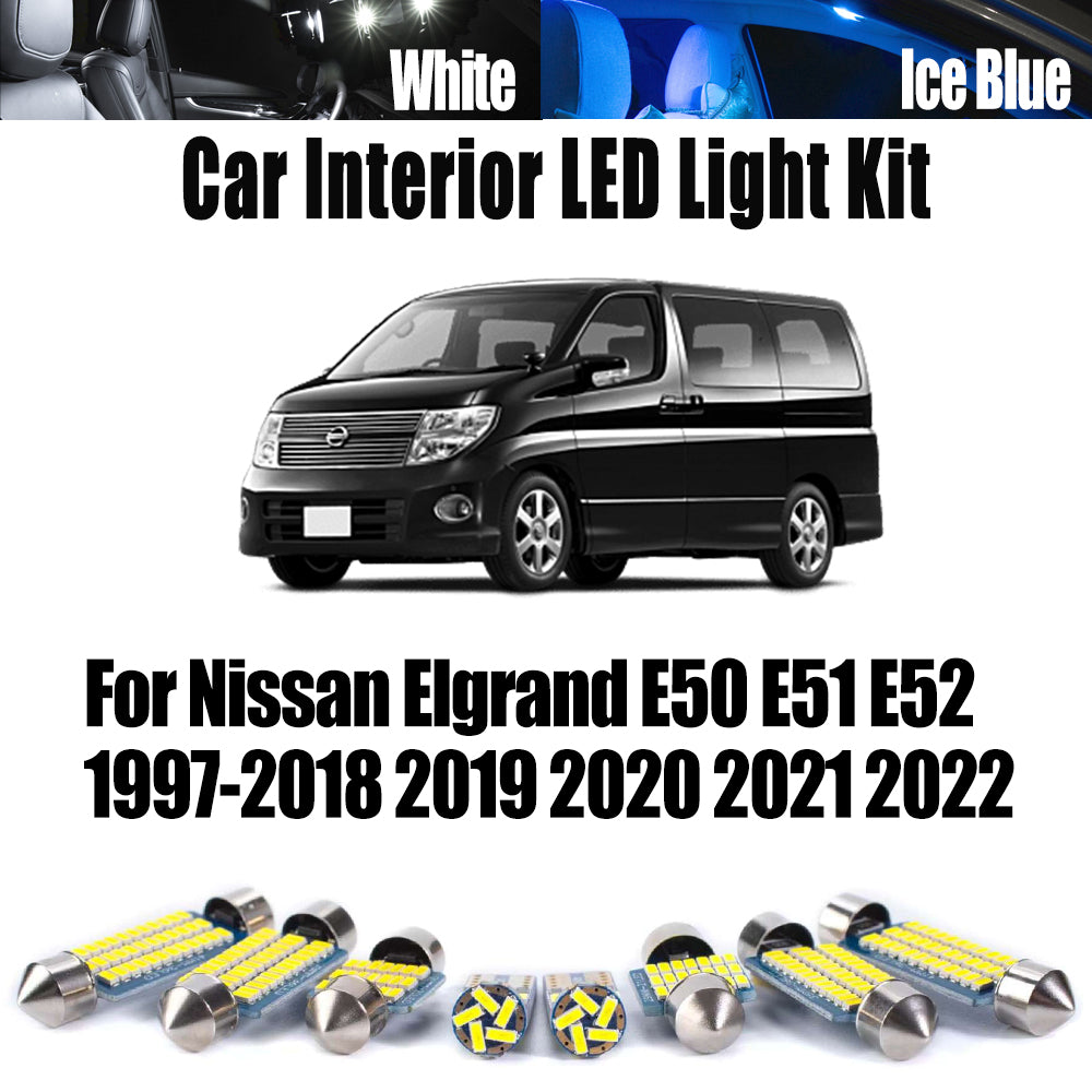 AutoGlowLED Canbus LED Interior Reading Light Kit for Nissan Elgrand E50 E51 E52