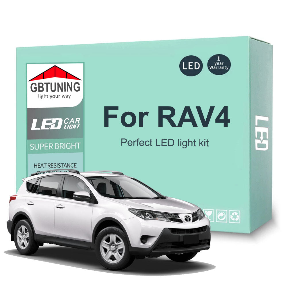 AutoGlowLED Canbus LED Interior Light Kit for Toyota RAV4 2006-2018