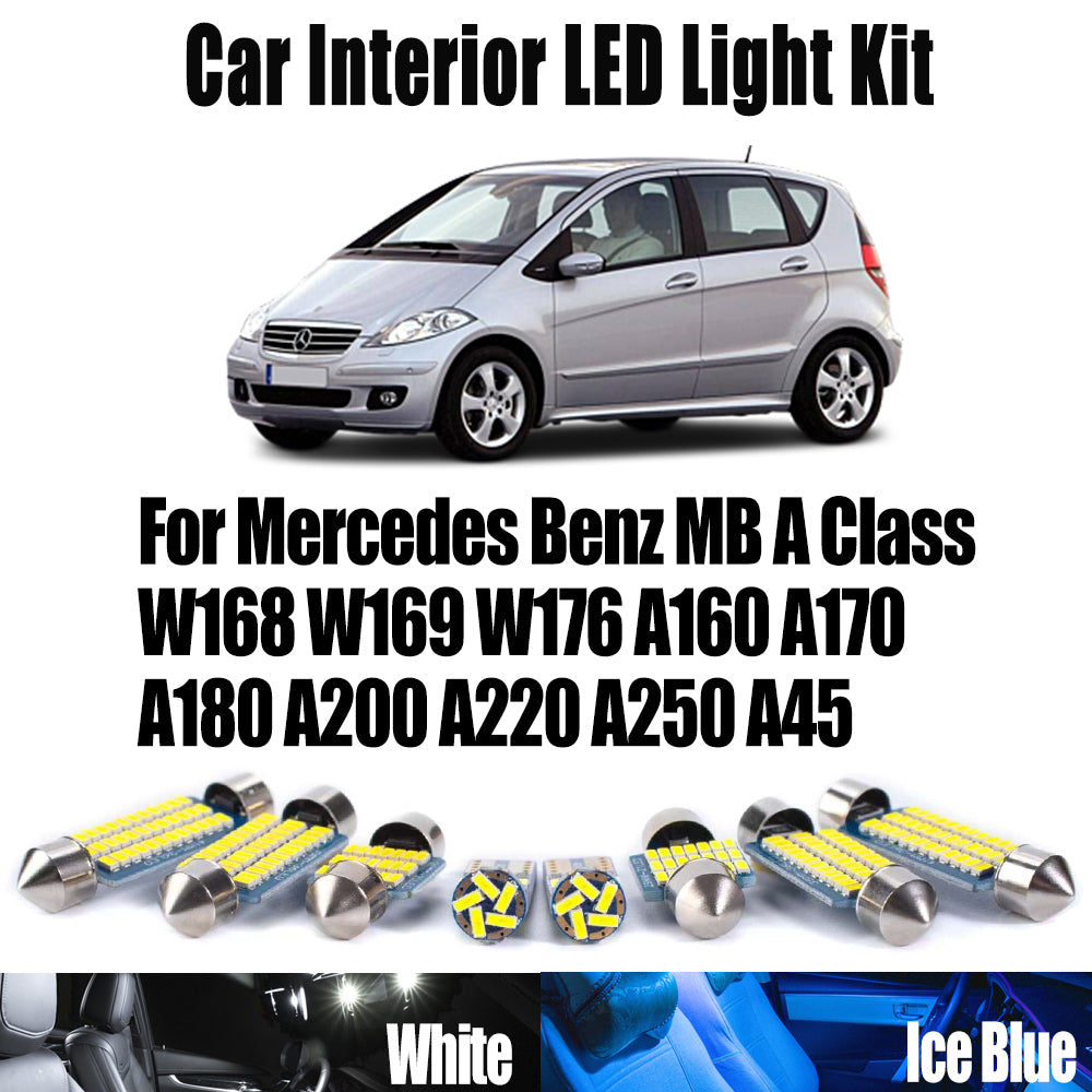 AutoGlowLED LED Interior Light Kit for Mercedes-Benz A-Class W168 W169 W176