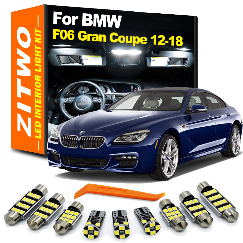 AutoGlowLED 14Pcs Canbus LED Interior Light Kit for BMW 6 Series F06 Gran Coupe 2012-2018