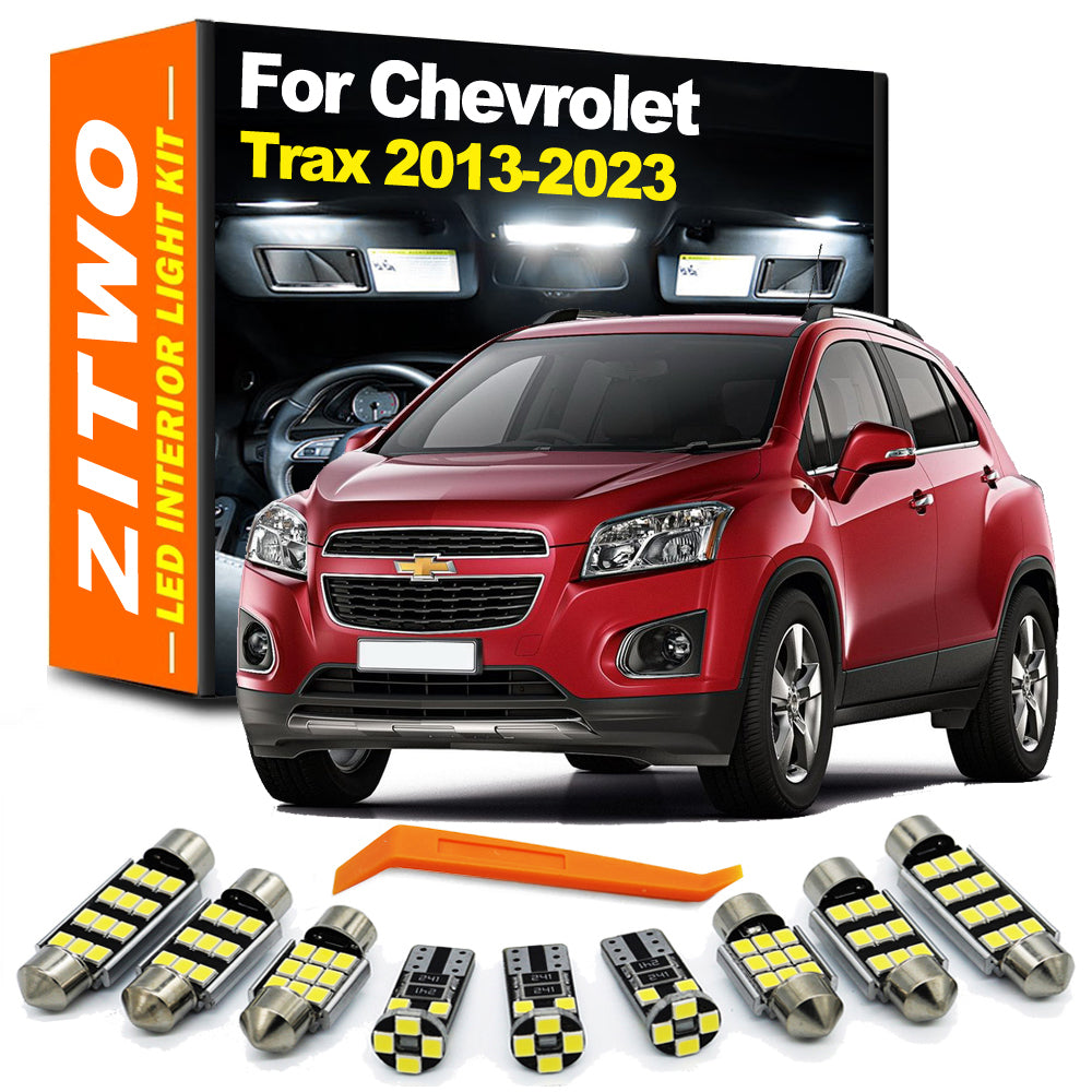 AutoGlowLED 13pc LED Interior Light Kit for Chevy Trax 2013-2023