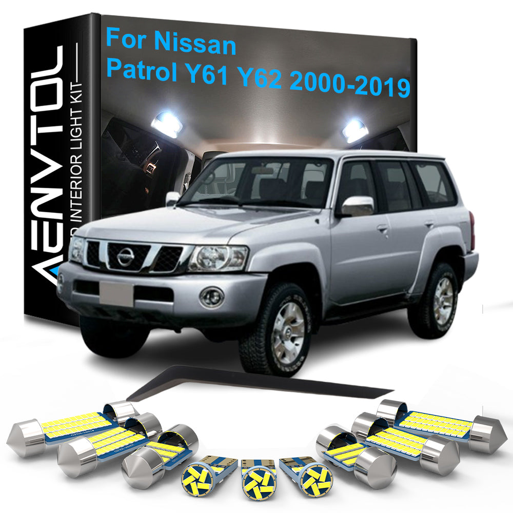 AutoGlowLED LED Interior Light Kit for Nissan Patrol Y61 Y62 Canbus