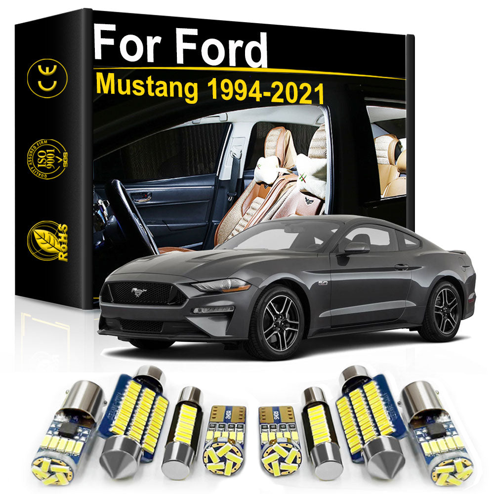 AutoGlowLED LED Interior Light Kit for Ford Mustang 1994-2021 Canbus