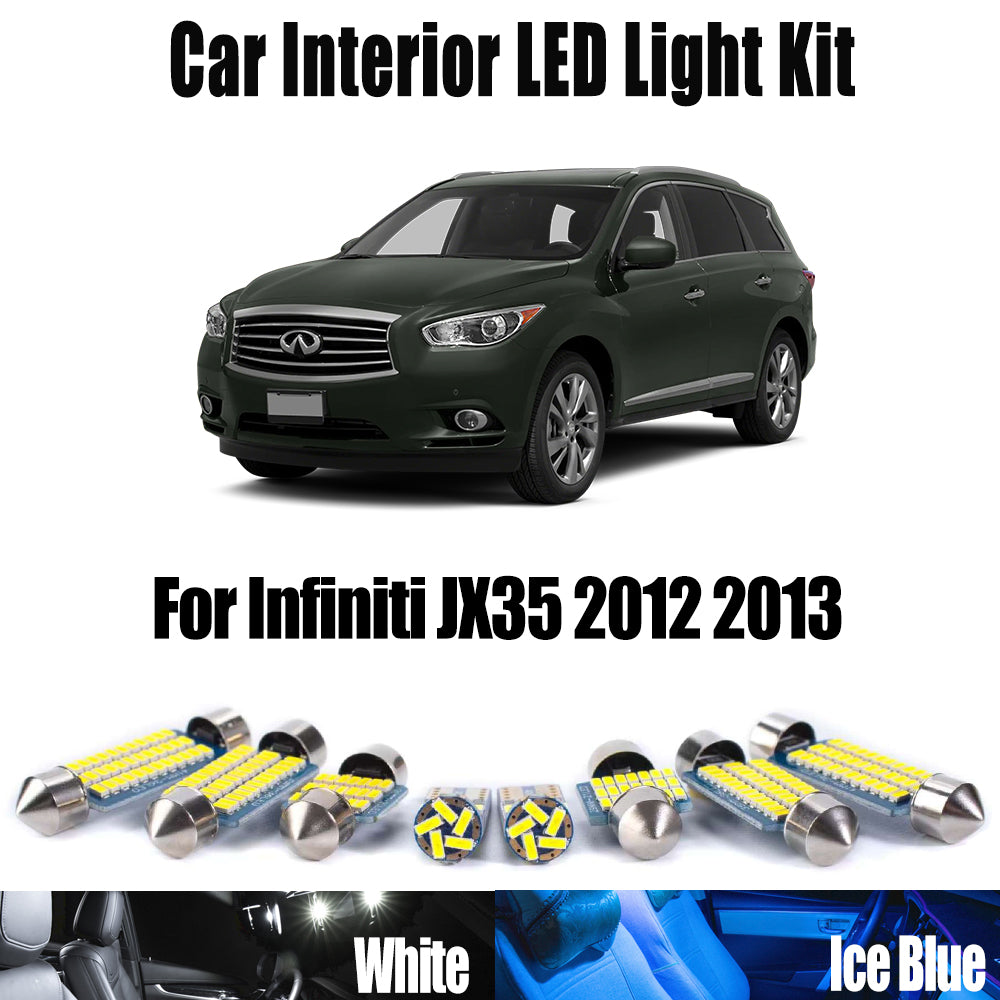 AutoGlowLED 14Pc Canbus LED Interior Light Kit for Infiniti JX35 2012-2013