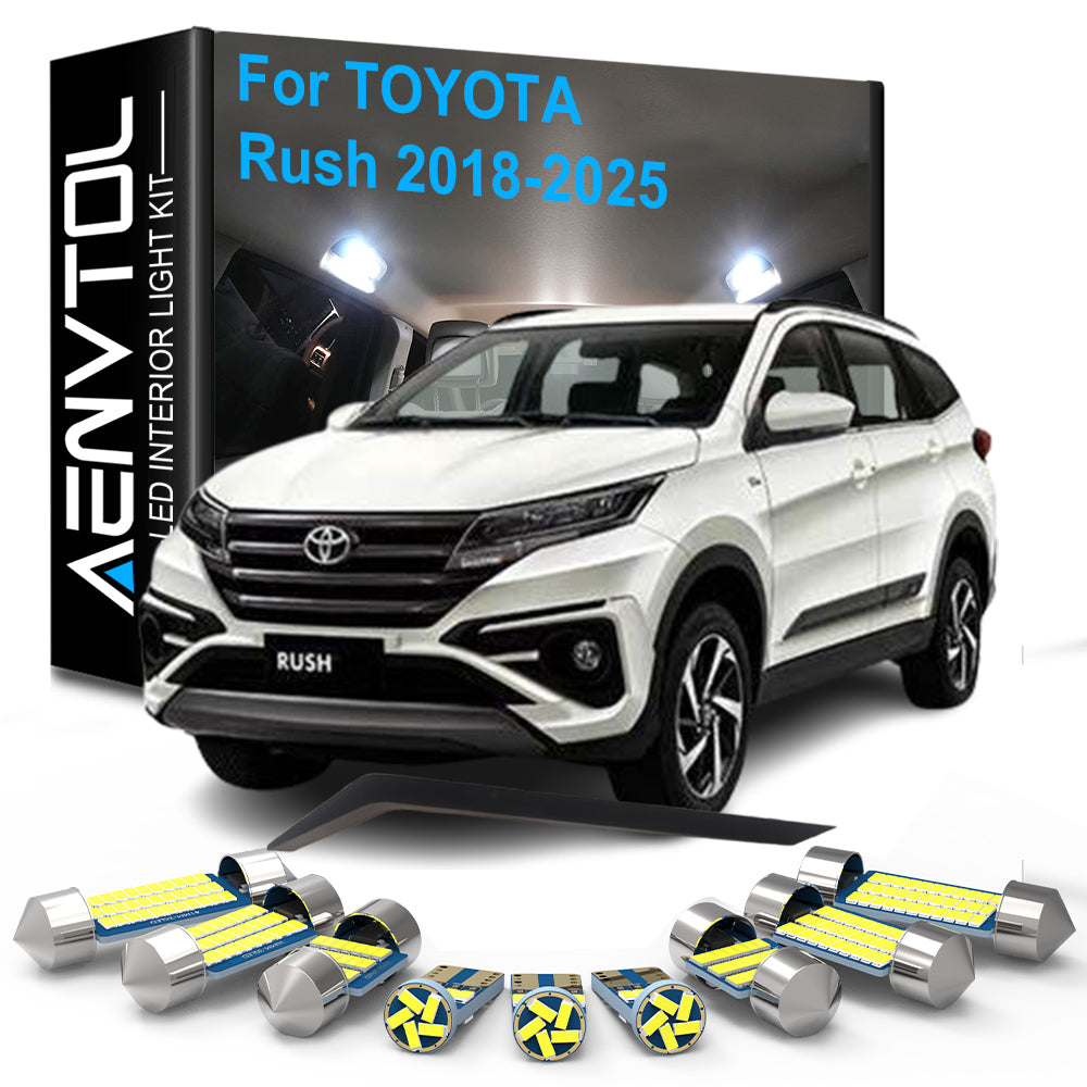AutoGlowLED 8pcs Car LED Interior Lights Canbus for Toyota Rush 2018-2025