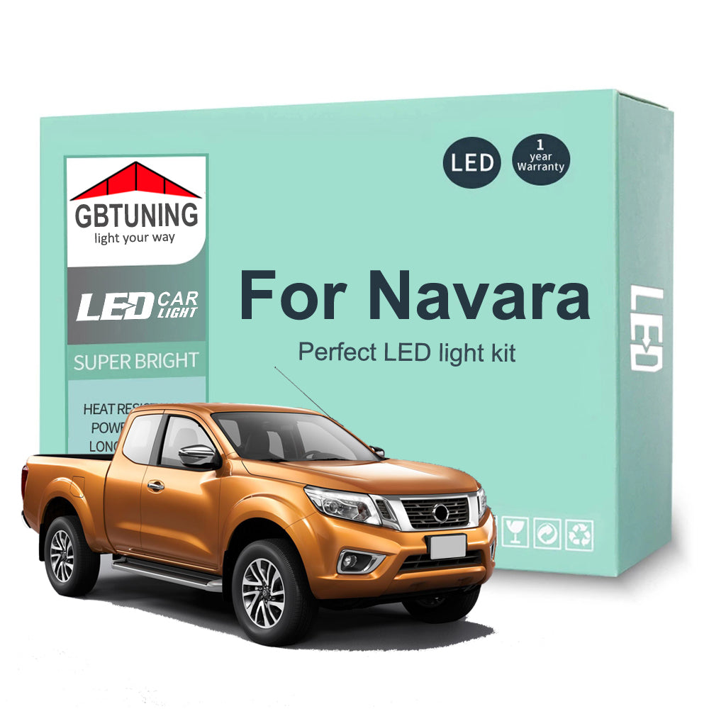 AutoGlowLED LED Interior Light Kit for Nissan Navara D22 D40 D23 Canbus