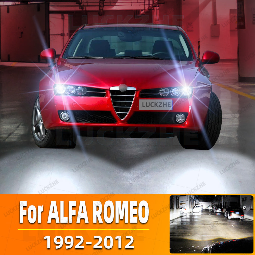AutoGlowLED 2Pcs Car LED Headlight for Alfa Romeo 145 146 147 155 156 159 Sportwagon