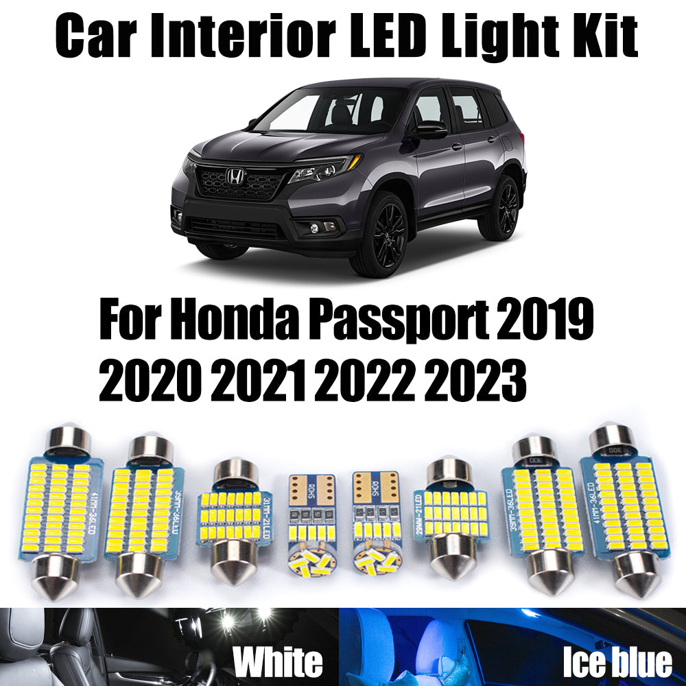 AutoGlowLED 17Pcs Canbus LED Interior Light Kit for Honda Passport 2019-2023
