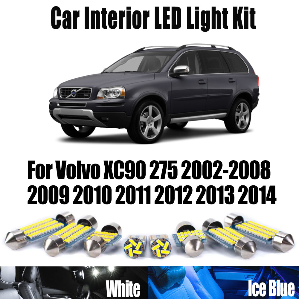 AutoGlowLED LED Interior Light Kit for Volvo XC90 2002-2014 Canbus No Error