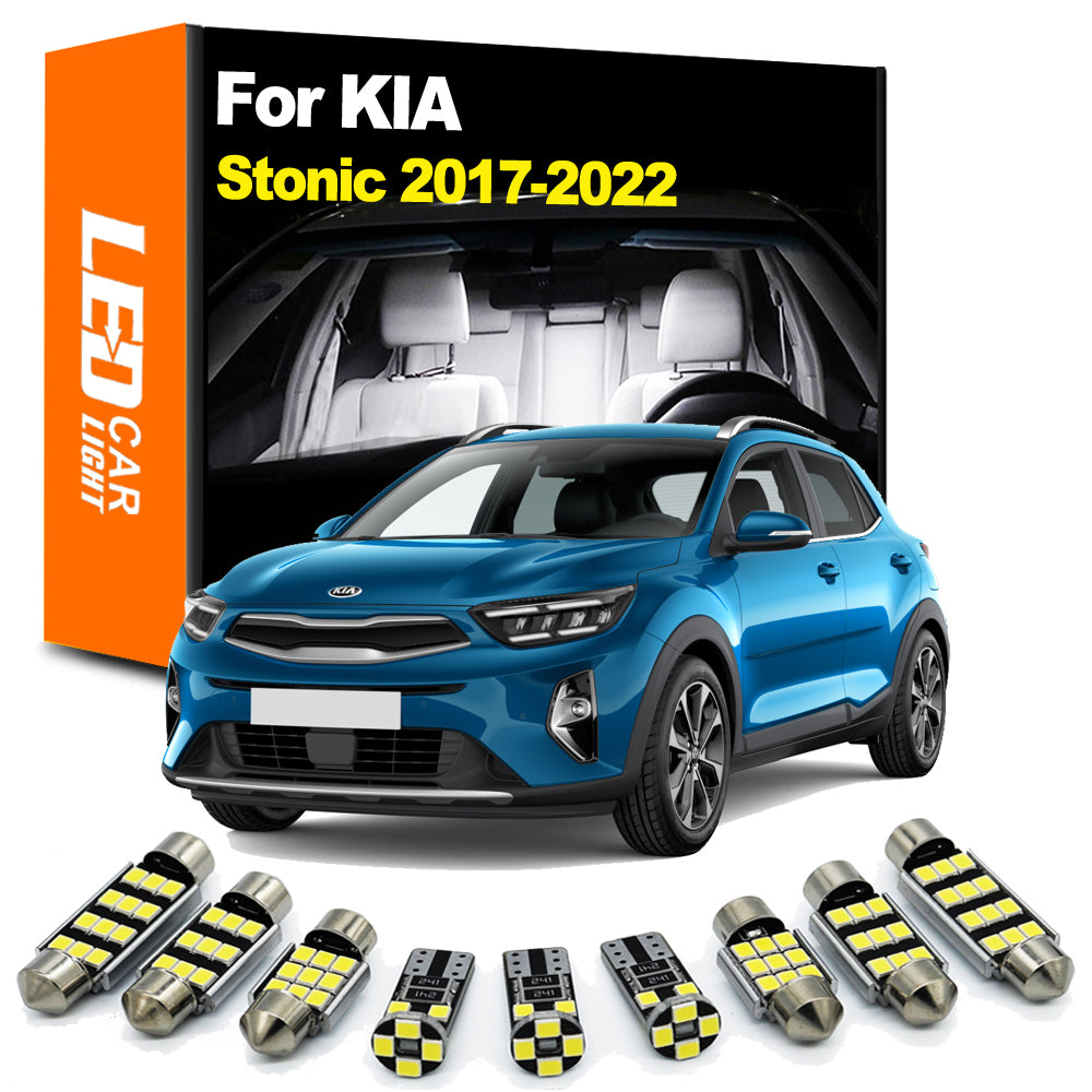 AutoGlowLED 11Pc Interior LED Light Kit for KIA Stonic 2017-2022 Canbus