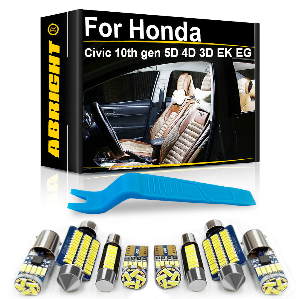 AutoGlowLED Interior LED Light Kit for Honda Civic Canbus Error Free