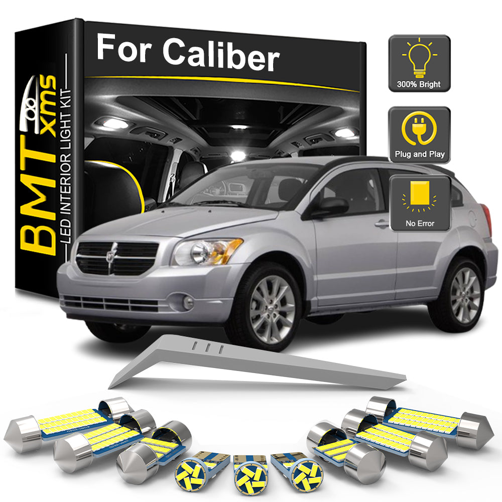 AutoGlowLED LED Interior Light Kit for Dodge Caliber 2006-2012 Canbus 10Pcs
