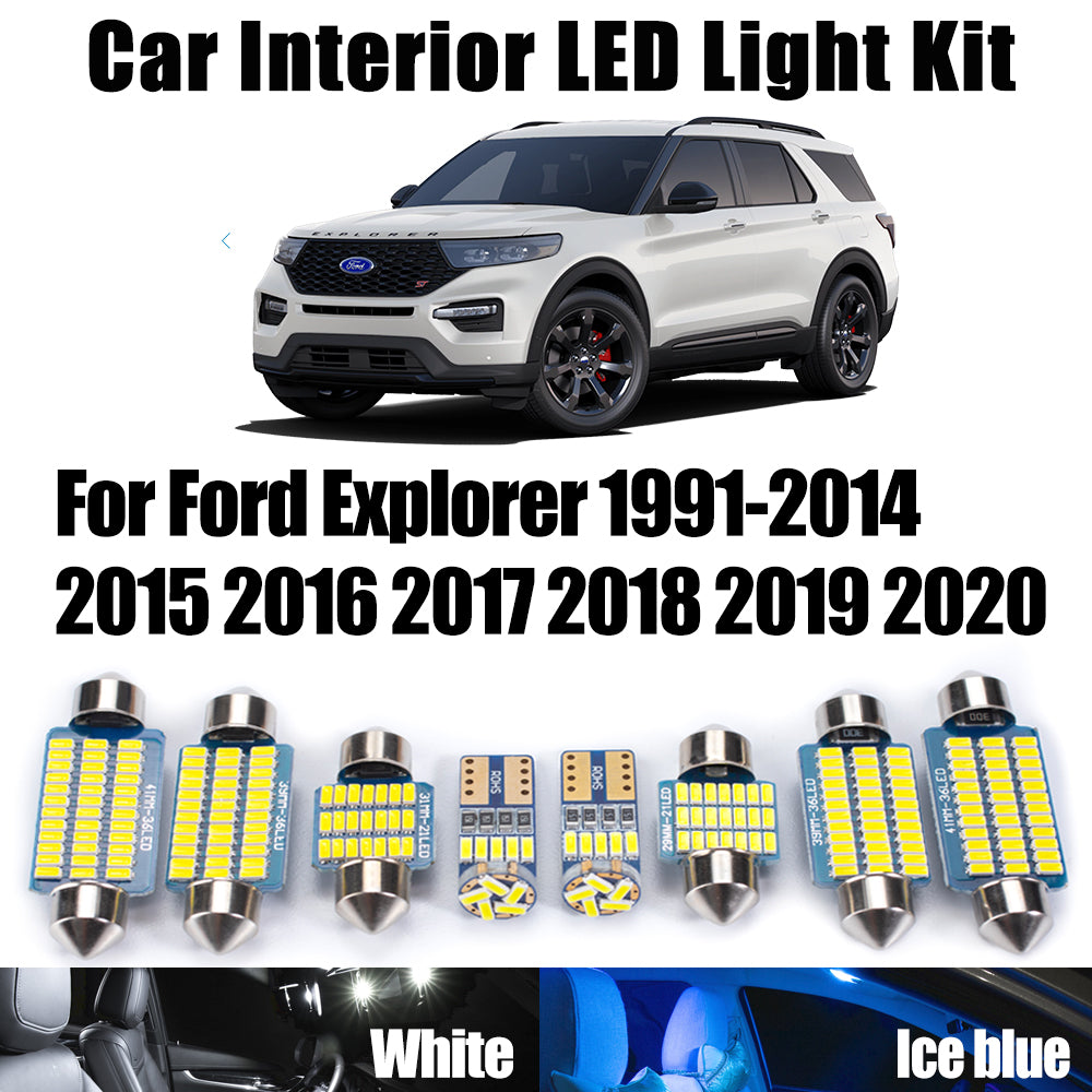 AutoGlowLED Canbus LED Interior Light Kit for Ford Explorer 1991-2020