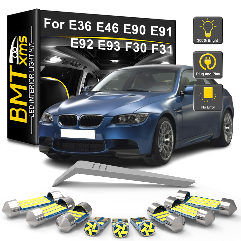 AutoGlowLED BMW 3 Series Interior LED Light Kit Canbus E36 E46 E90 E91 E92 E93 F30 F31