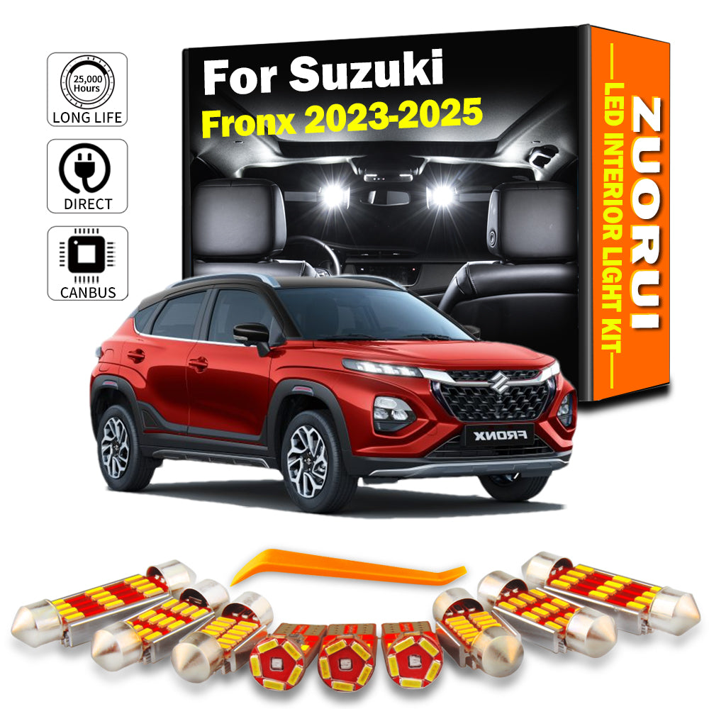 AutoGlowLED LED Interior Light Kit for Suzuki Fronx 2023-2025 10Pcs Canbus