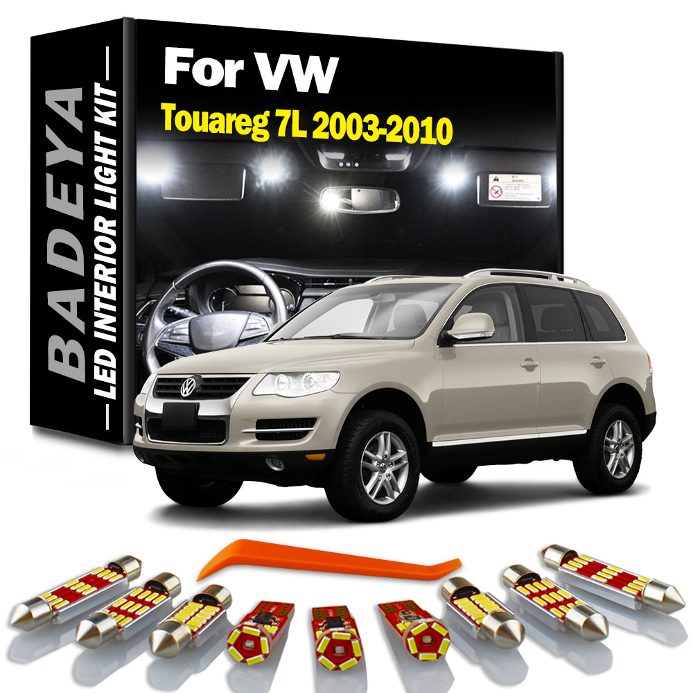 AutoGlowLED 18Pc Canbus LED Interior Light Kit for VW Touareg 7L 2003-2010