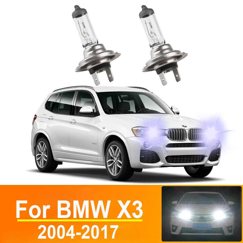 AutoGlowLED H7 Halogen Headlight Bulb for BMW X3 E83 F25 2PCS Canbus