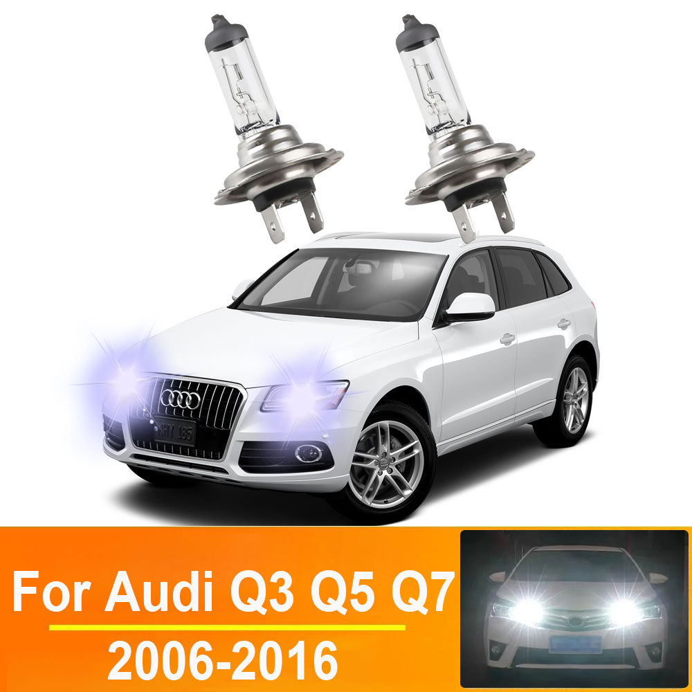 AutoGlowLED H7 Halogen Headlight Bulbs 2PCS Canbus for Audi Q3 Q5 Q7