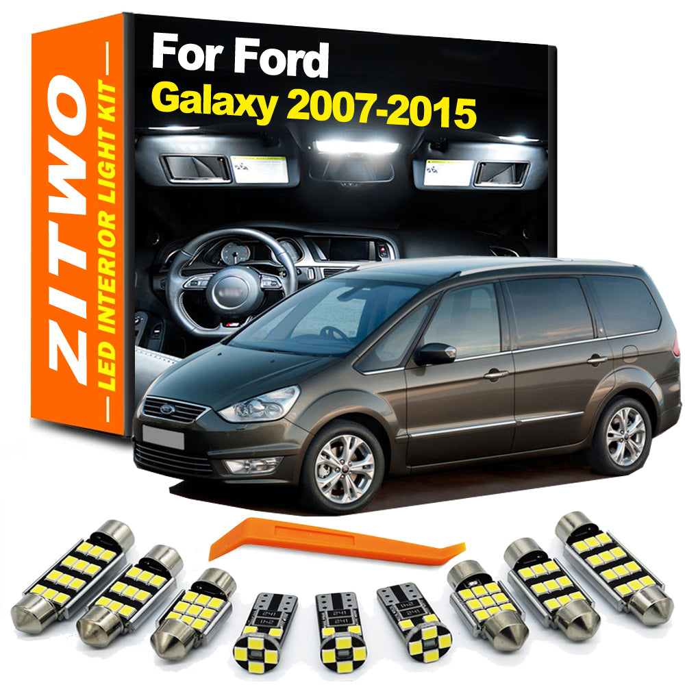 AutoGlowLED 16-Piece LED Interior Light Kit for Ford Galaxy MK2 2007-2015
