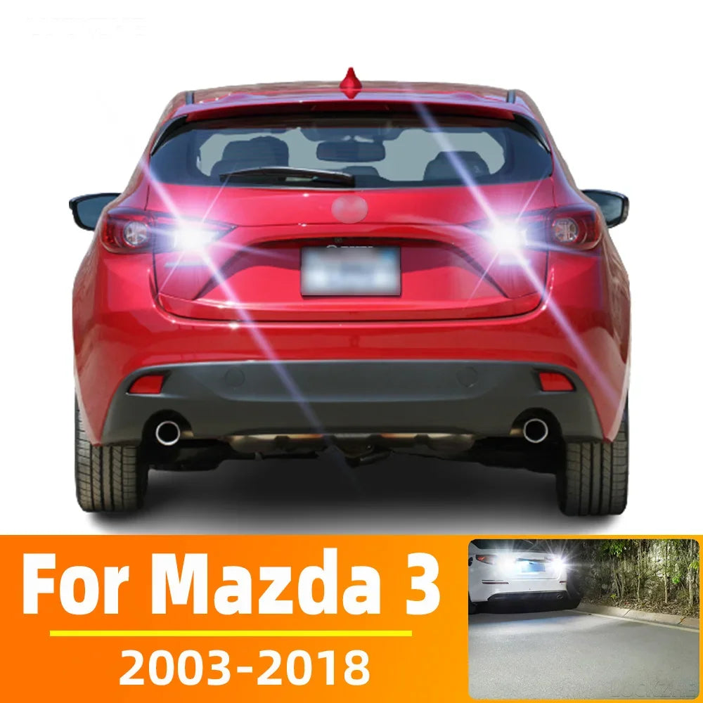 AutoGlowLED LED Reverse Light for Mazda 3 BK BL BM BN 2003-2018, 2pcs