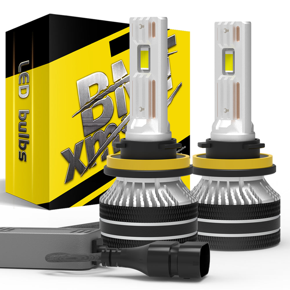 AutoGlowLED Canbus LED Headlight Bulbs 6000K White 140W 40000LM