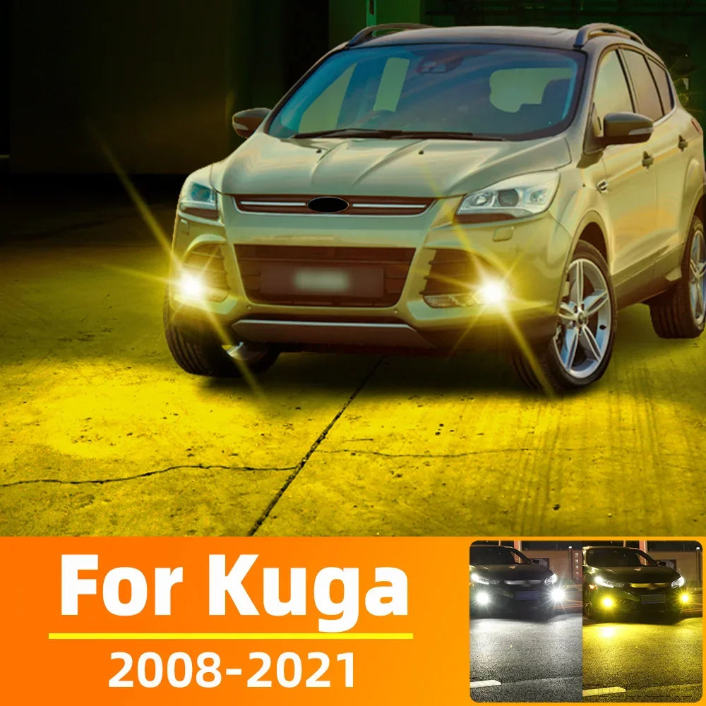AutoGlowLED LED Fog Light for Ford Kuga 2008-2021, 2pcs