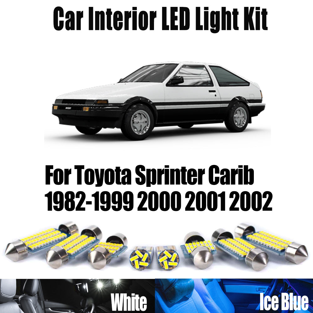 AutoGlowLED Canbus LED Interior Light Kit for Toyota Sprinter Carib 1982-2002