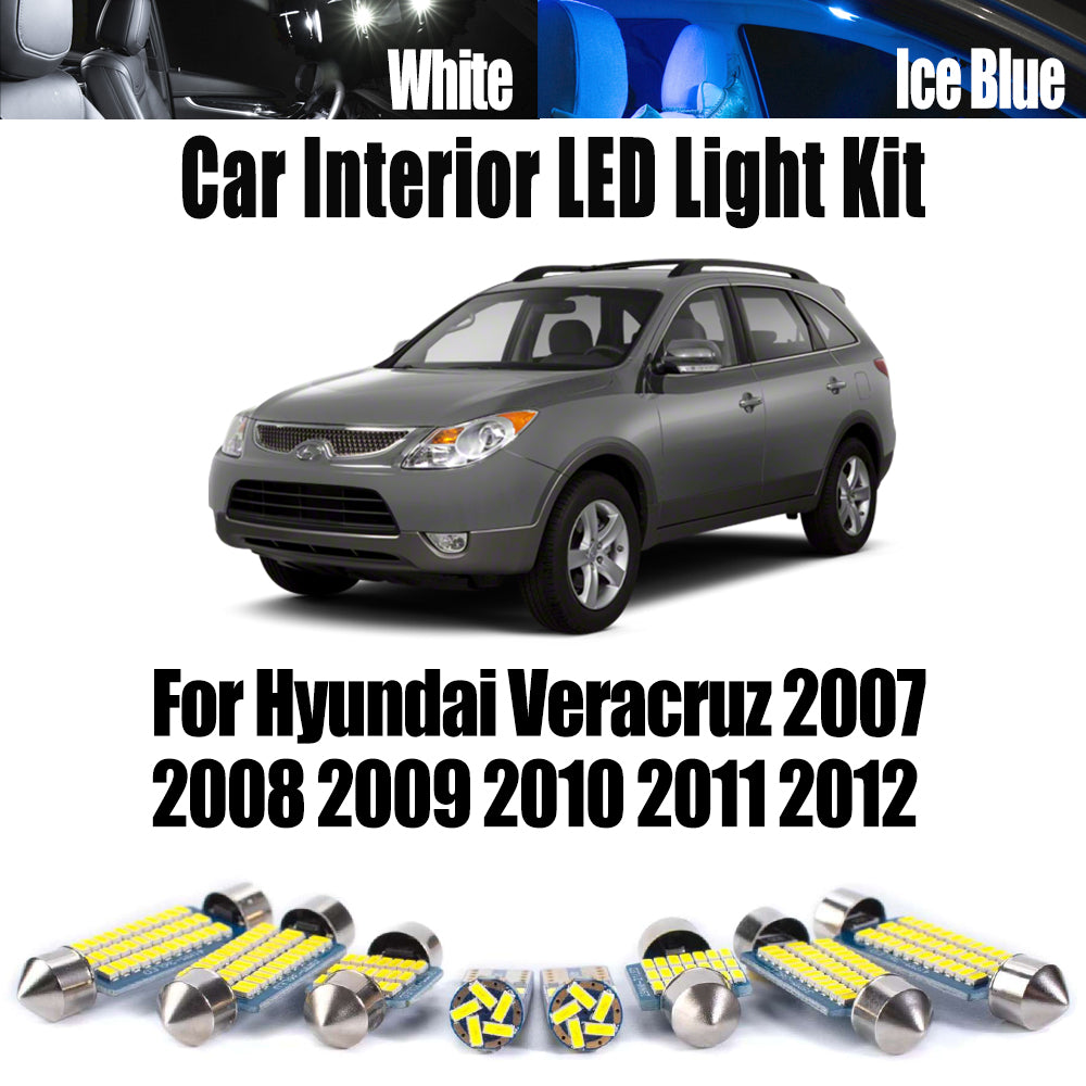 AutoGlowLED LED Interior Light Kit for Hyundai Veracruz 2007-2012 Canbus 10Pcs