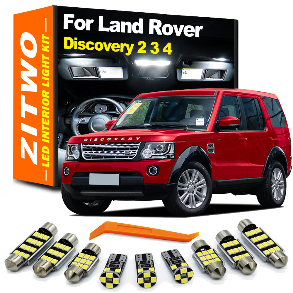 AutoGlowLED 21pc LED Interior Light Kit for Land Rover Discovery 3 4 LR3 LR4 2005-2016