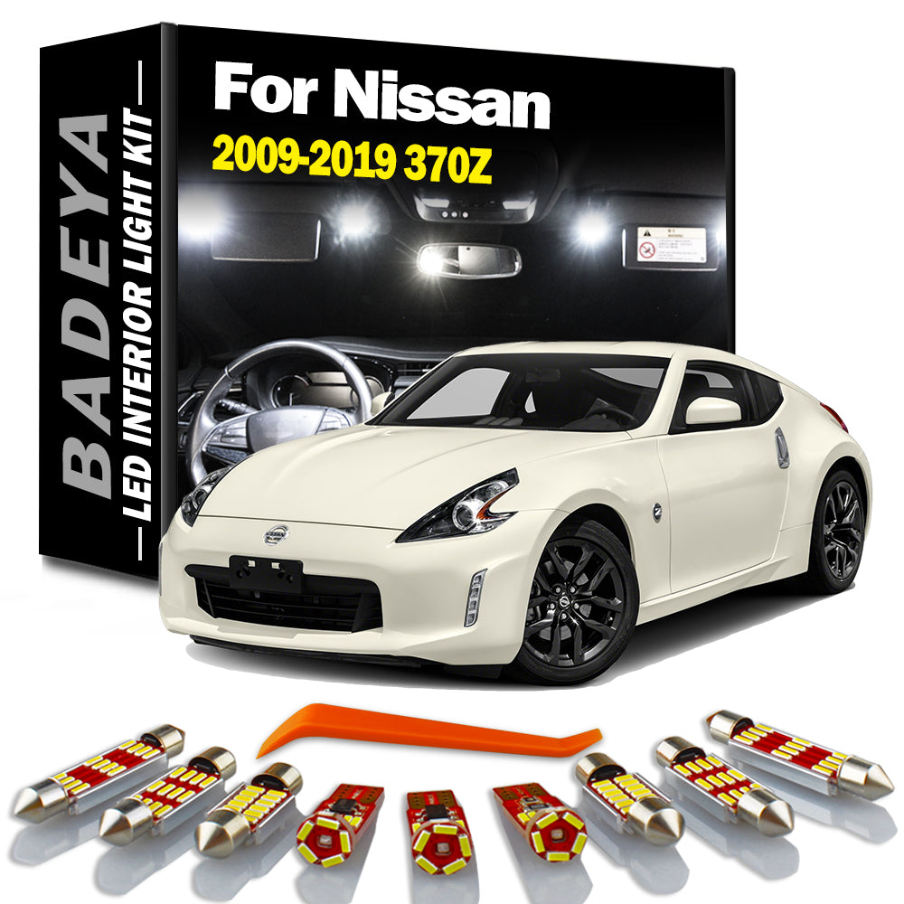 AutoGlowLED 7Pcs Canbus LED Interior Light Kit for Nissan 370Z 2009-2019