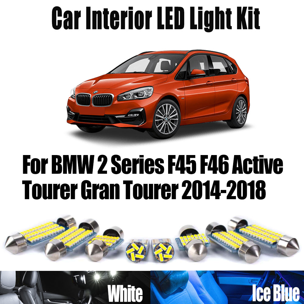 AutoGlowLED LED Interior Map Trunk Light Kit for BMW 2 Series F45 F46 2014-2018