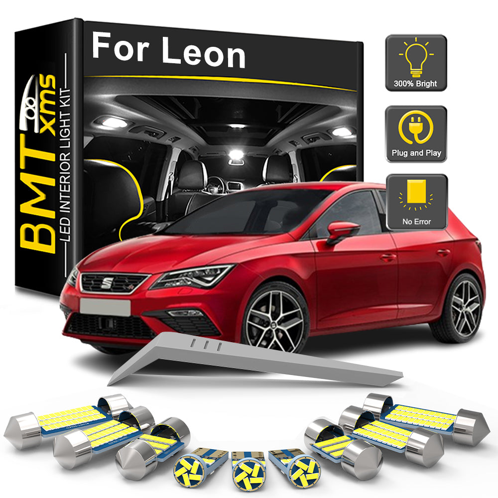 AutoGlowLED Seat Leon MK1 MK2 MK3 LED Interior Light Kit 1999-2018