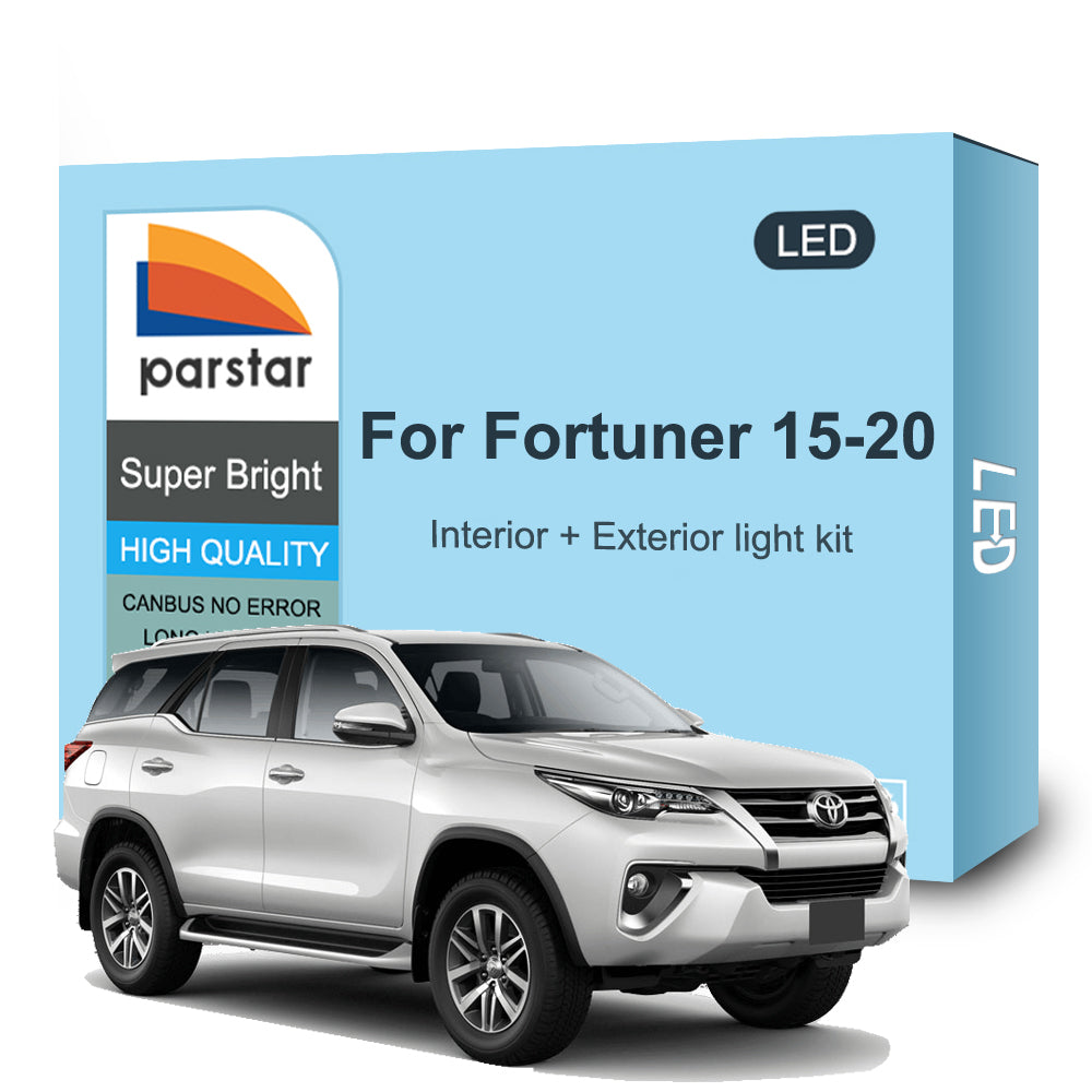 AutoGlowLED LED Interior & Exterior Light Kit for Toyota Fortuner 2015-2020