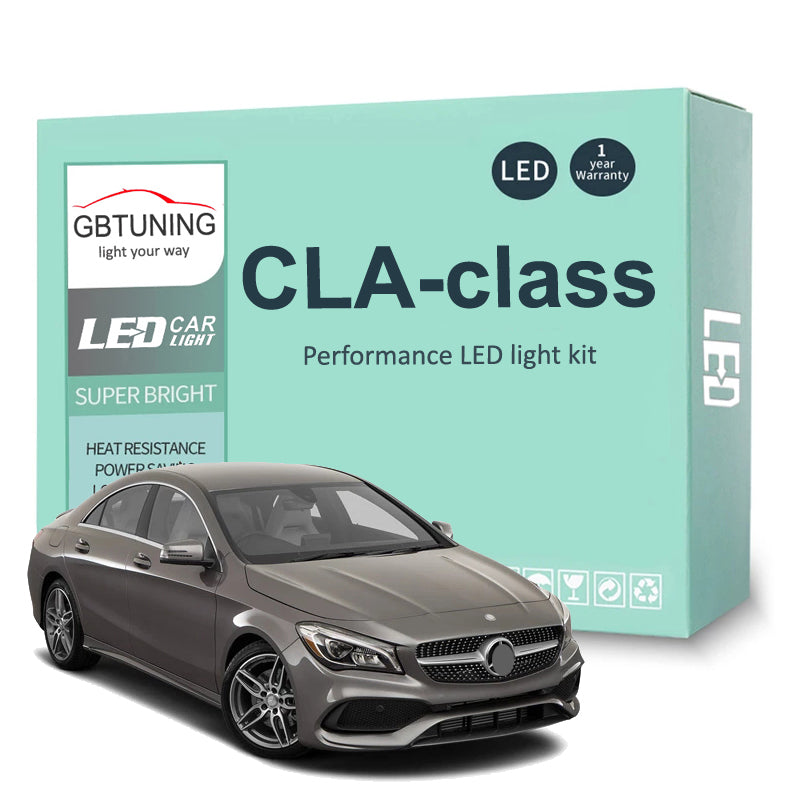 AutoGlowLED 20Pc Canbus LED Interior Light Kit for Mercedes-Benz CLA-Class C117 2013-2019