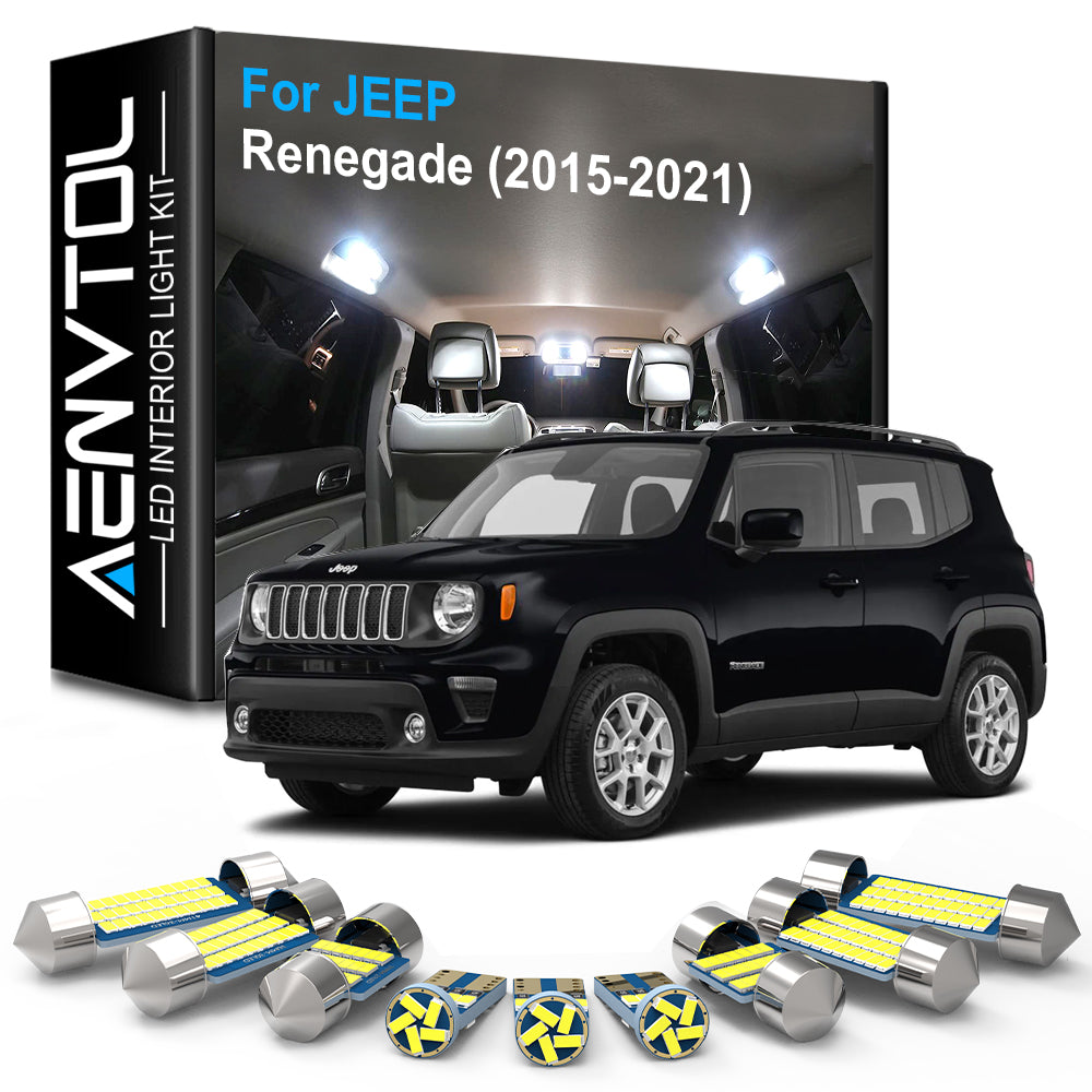 AutoGlowLED LED Interior Light Kit for Jeep Renegade 2015-2021 Canbus