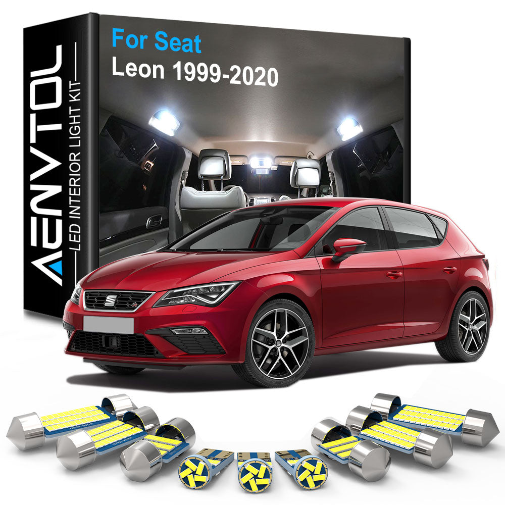 AutoGlowLED Car Interior LED Light Kit for Seat Leon MK1 MK2 MK3 Canbus Error Free