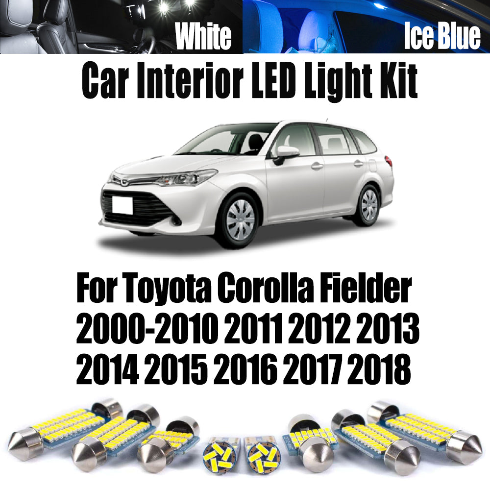 AutoGlowLED LED Interior Light Kit for Toyota Corolla Fielder 2000-2018 Canbus