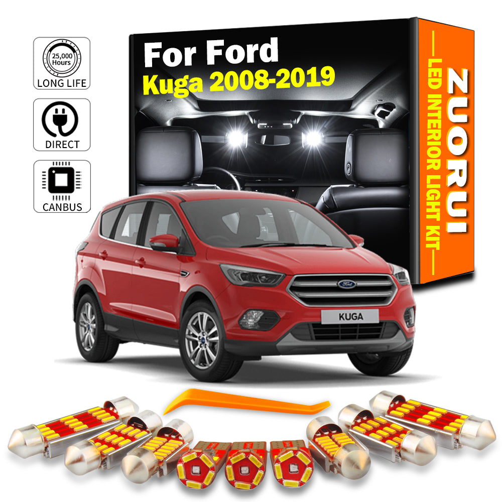 AutoGlowLED Canbus LED Interior Light Kit for Ford Kuga 2008-2019