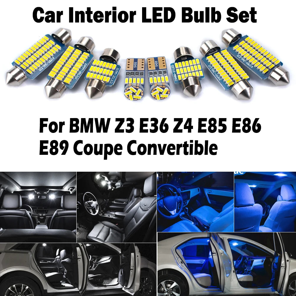 AutoGlowLED BMW Z3 Z4 Z8 Canbus LED Interior Light Kit