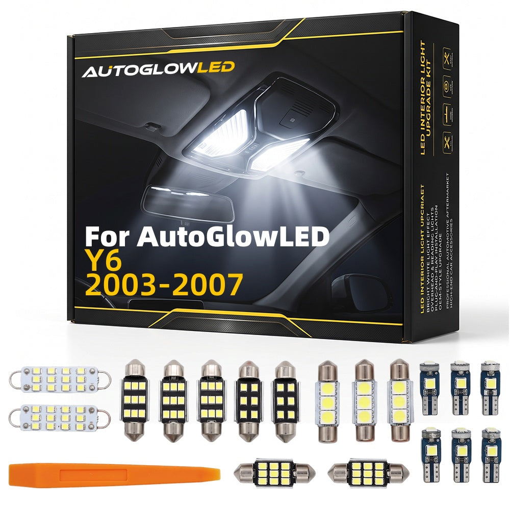 AutoGlowLED LED Interior Light Kit For Nissan Qashqai J10 J11 J12 X-Trail T30 T31 T32 T33 Kicks Juke Pathfinder Murano Patrol Y61 Y62 Canbus Error Fre