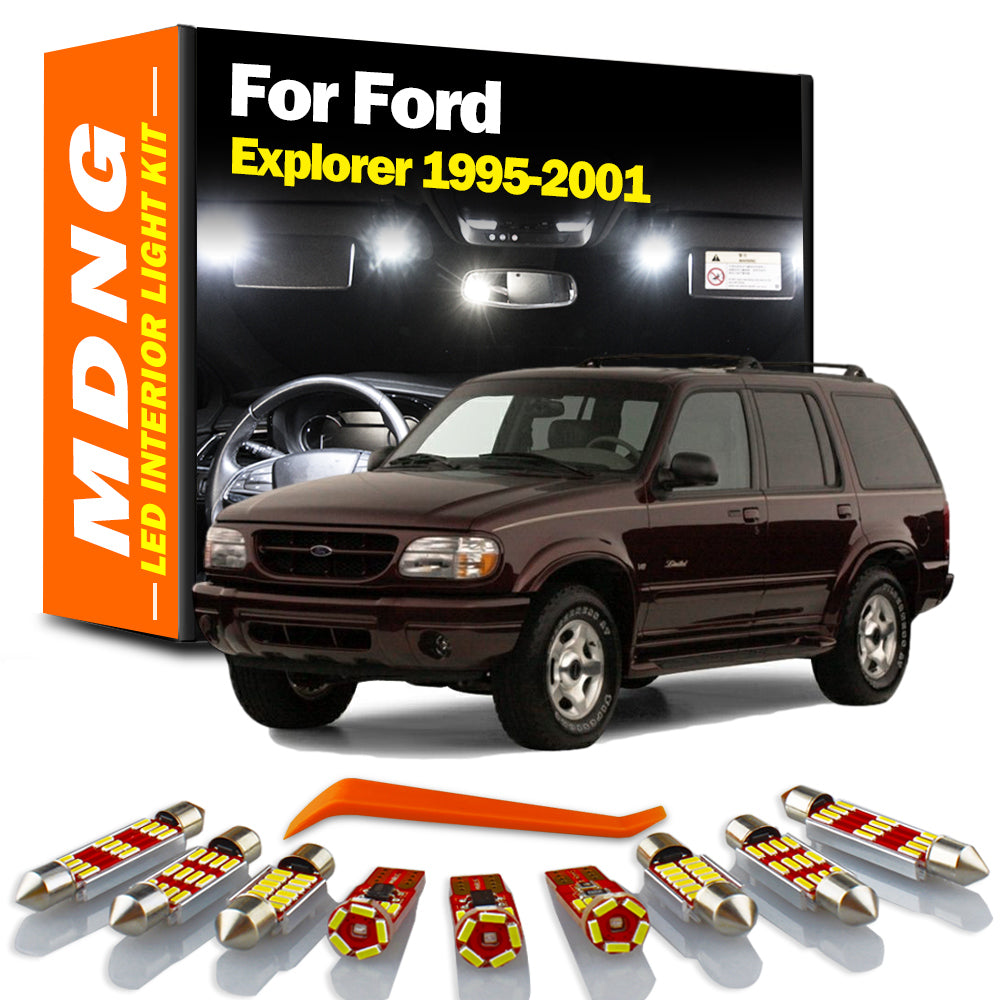 AutoGlowLED 11Pc Canbus LED Interior Light Kit for Ford Explorer 1995-2001