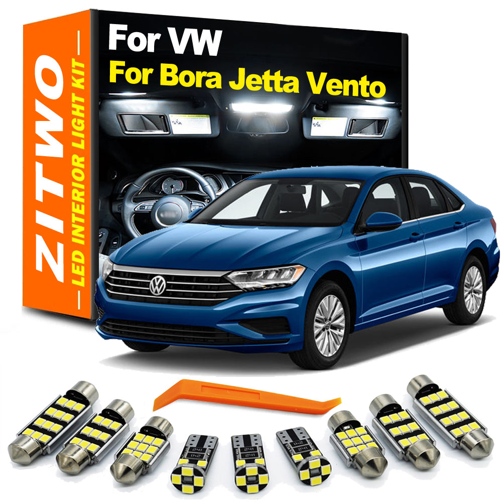 AutoGlowLED LED Interior Light Kit for VW Jetta Bora Vento MK4-MK7 1999-2022