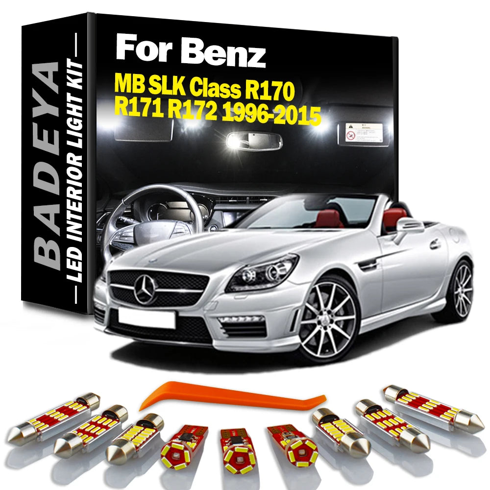 AutoGlowLED Canbus LED Interior Light Kit for Mercedes SLK R170 R171 R172 No Error
