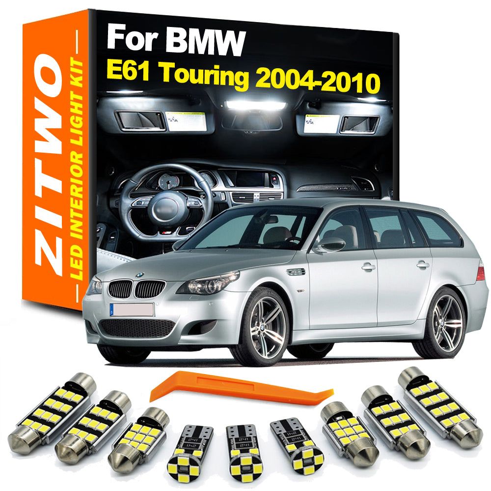 AutoGlowLED 22Pcs Canbus LED Interior Light Kit for BMW 5 Series E61 2004-2010