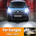AutoGlowLED H4 LED Headlight Bulbs 2x Canbus 100W 6000K White for Renault Kangoo