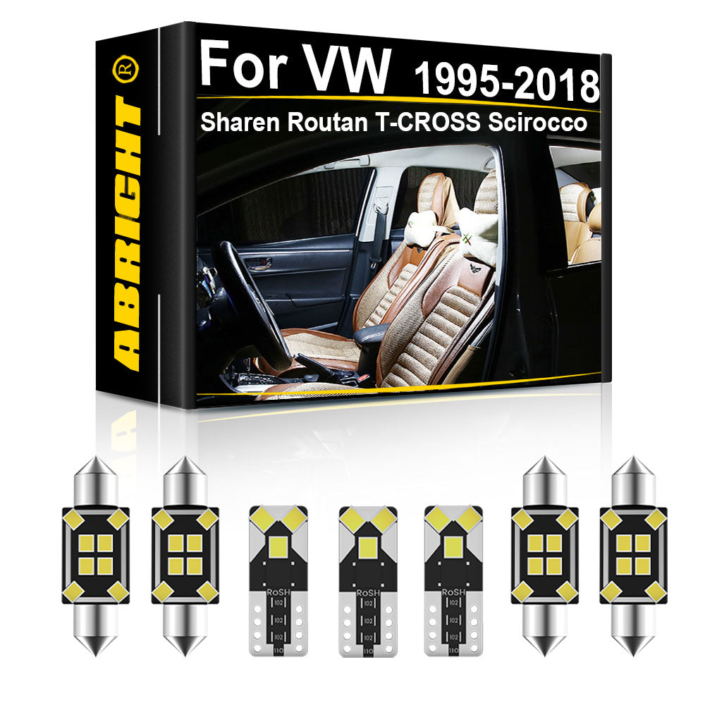 AutoGlowLED Canbus LED Interior Light Kit for VW Sharan Routan T-Cross Scirocco