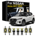 AutoGlowLED Interior LED Light Kit for Nissan Kicks 2017-2023, 7PCS Canbus