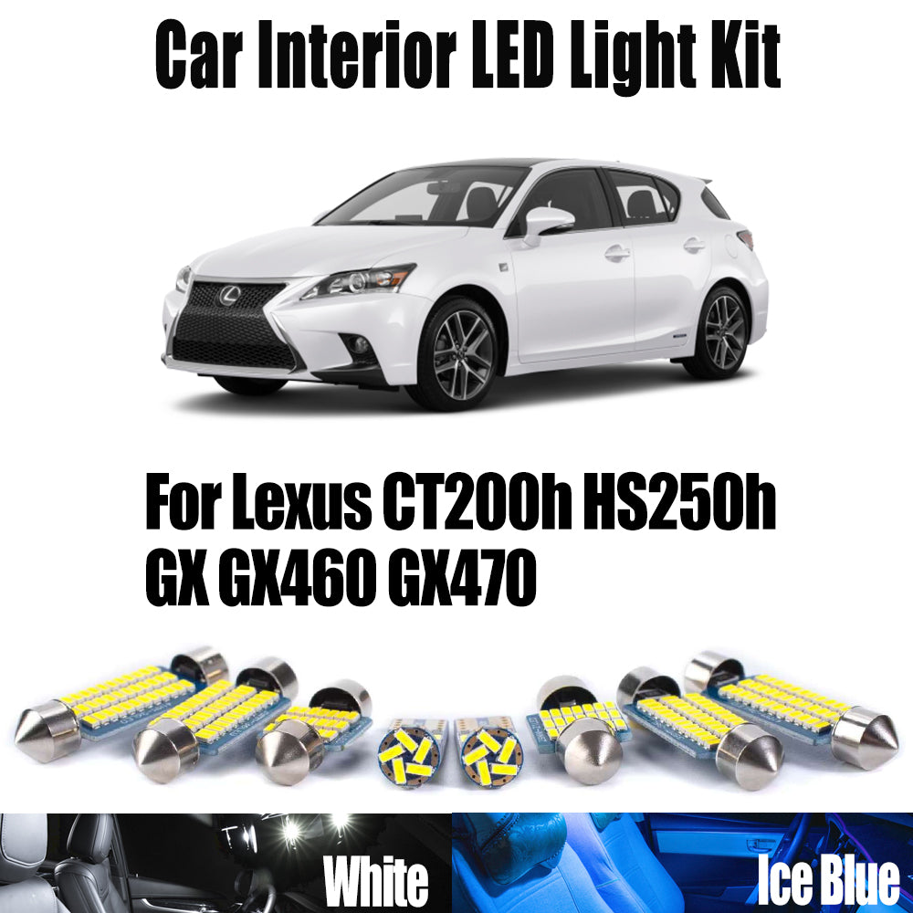 AutoGlowLED Canbus LED Interior Light Kit for Lexus CT200h HS250h GX