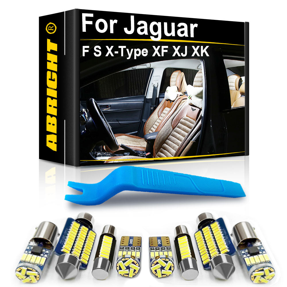 AutoGlowLED Canbus LED Interior Light Kit for Jaguar XF XJ XK F S X Type
