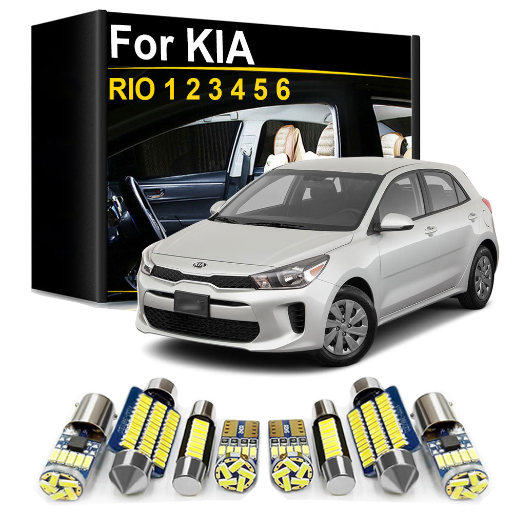 AutoGlowLED Interior LED Light Kit for KIA Rio 1999-2021 Canbus